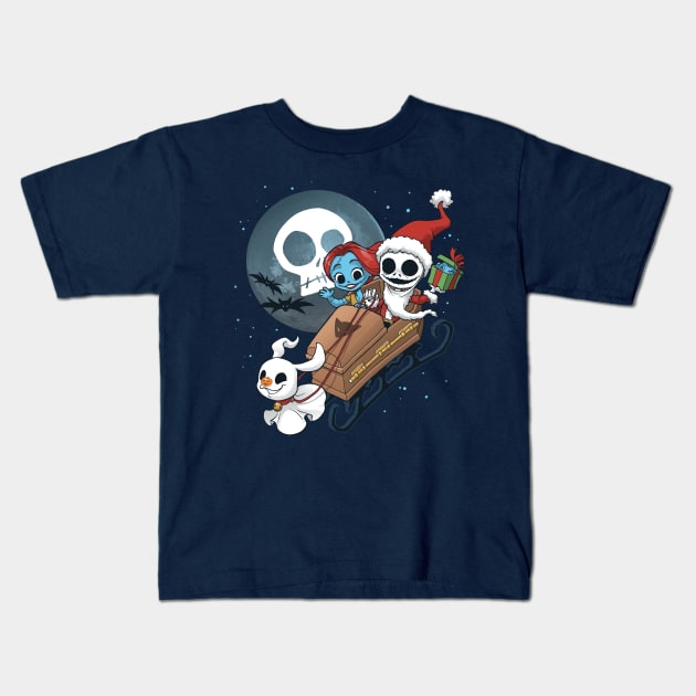 Merry Nightmas Kids T-Shirt by Dooomcat